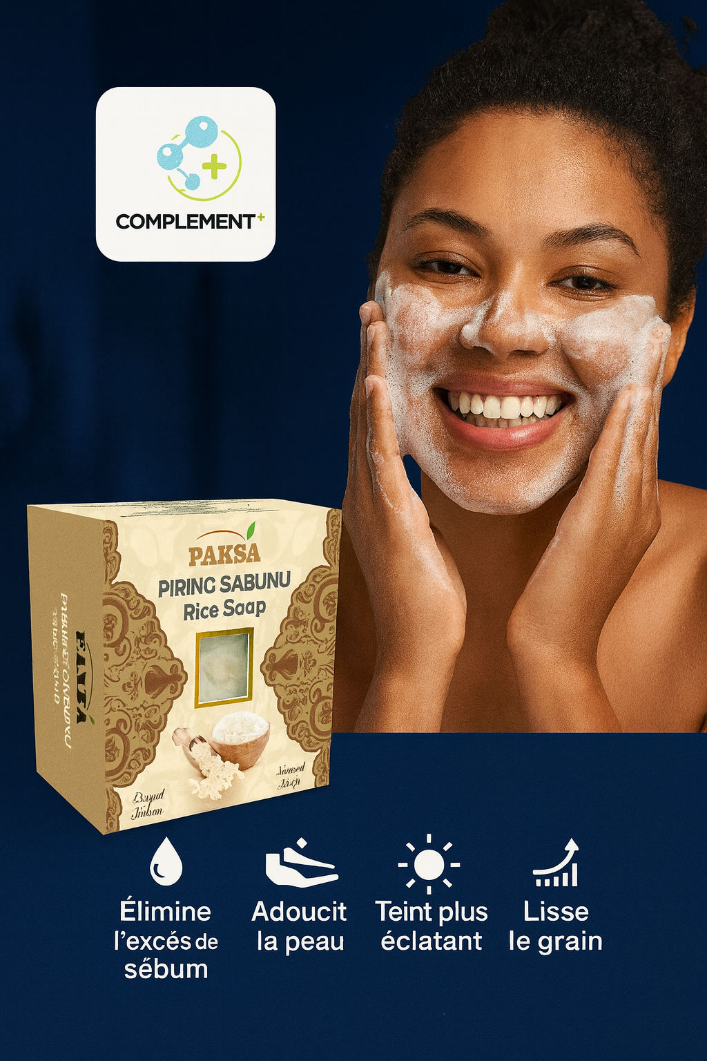 SAVONS AU RizSavon au Riz Hydrate, adoucit & unifie le teint